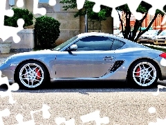 Ulica, Sportowy, Porsche, Domy, Cayman