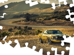 Góry, Droga, Ford, Mustang