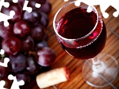 Wino, Czerwone, Winogrona, Kieliszek