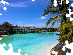 Morze, Palmy, Hotel