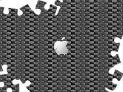 Siatka, Szara, Apple, Logo