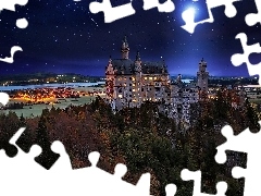 Niemcy, Noc, Zamek Neuschwanstein