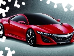 Honda, NSX, Czerwona