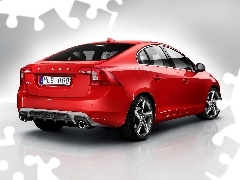 Tył, S60, Czerwone, Volvo