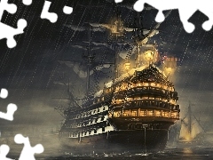 Żaglowiec, HMS Victory, Morze