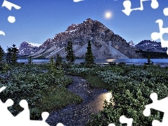 Kanada, Park Narodowy Banff, Wschód Słońca, Góry, Albert