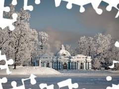 Park, Letni, Carskie Sioło, Zima, Pałac
