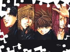 postacie, papieros, Saiyuki, ludzie