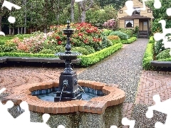 Fontana, Ogród