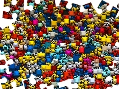 Wielobarwna, 3D, Paleta