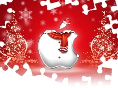 Świąteczne, Apple, Choinki