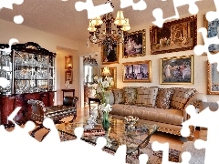 Obrazów, Galeria, Dom, Salon