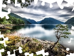 Jezioro, Norwegia, Góry