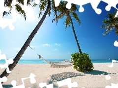 Słońce, Hamak, Plaża
