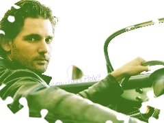 auto, kierownica, Eric Bana