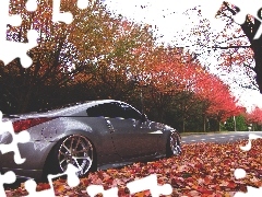 350Z, Nissan, Jesień, Droga
