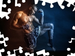 Tatuaż, Samuel Andoche, Trening, Stuka walki Muay Thai