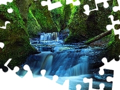 Wąwóz Finnich Glen, Rzeka Carnock Burn, Szkocja