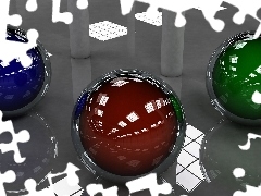 Kule, Grafika 3D, Kolorowe