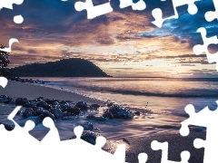 Wzgórza, Kamienie, Plaża de Grande Anse, Ameryka środkowa