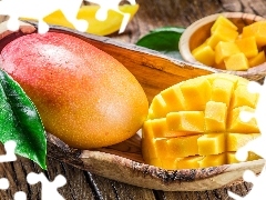 Deski, Miseczka, Mango, Kawałki