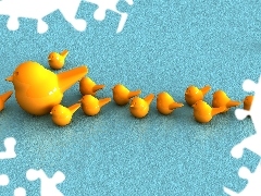 Ptaki, Grafika 3D