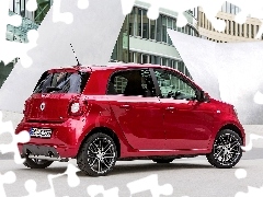 Smart Forfour Brabus, 2017, Czerwony