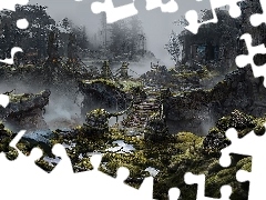 Skały, Most
, God of War, Sceneria, Gra