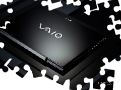 Czarny, Logo, VAIO, Laptop, Seria S