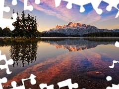 Góra Mount Rundle, Park Narodowy Banff, Jezioro Two Jack La