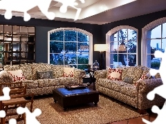 Living room, Hotel Milo, Kanapy, Salon, Stany Zjednoczone, K