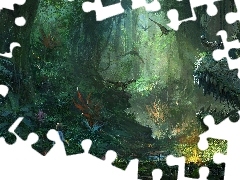 Tyranozaury, Szkielet, Latające, Dinozaura, Gra, Ark : Survival Evolved, Pterodaktyle, Dziewczynka