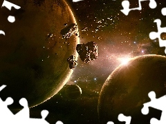 Gwiazdy, Asteroidy, Kosmos, Planety