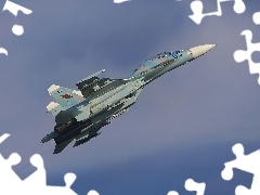 Niebo, Lot, Myśliwiec, SU 27