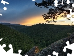 Saksonia, Niemcy, Park Narodowy Harzu, Góry Harz, Skały, W