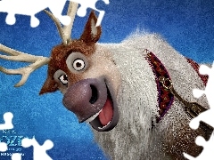 Kraina lodu, Frozen, Sven, Bajka, Renifer