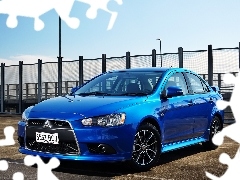 2014, Niebieski, Mitsubishi Lancer ES Sport