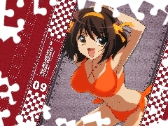 pomarańczowy strój kąpielowy, Suzumiya Haruhi No Yuuutsu