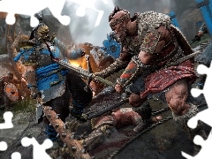 Wiking, Samuraj, Bitwa, Shugoki, For Honor, Gaidheil, Broń