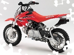 Siedzenie, Czerwona, Honda CRF 50