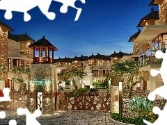 Brama, Podjazd, Domy, Apartamentowce