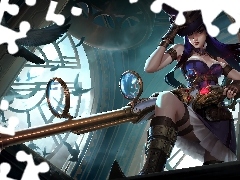 Postać, Kobieta, League of Legends, Caitlyn, Gra