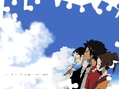 chmury, niebo, Samurai Champloo