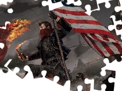 Gra, Flagi, Walka, Homefront The Revolution