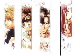 papieros, krew, Saiyuki, korona, rana