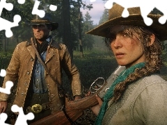 Sadie Adler, Red Dead Redemption 2, Kapelusz, Arthur Morgan,