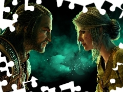 The Witcher 3 Wild Hunt, Gra, Czarodziejka, Ciri, Geralt z R