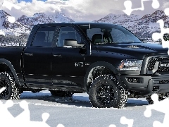 Bok, Czarny, Dodge Ram 1500
