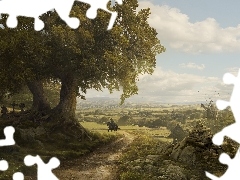 Jeździec, Drzewo, Gra, Solomon Kane Mythic Games, Grafika, 