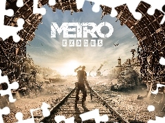 Żołnierz, Tory, Metro Exodus, Tunel, Gra